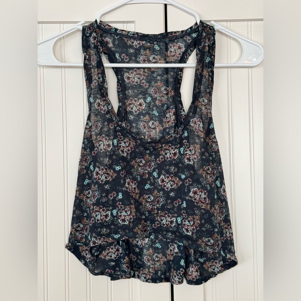 FP Movement by Free People Floral Racerback Tank - XS